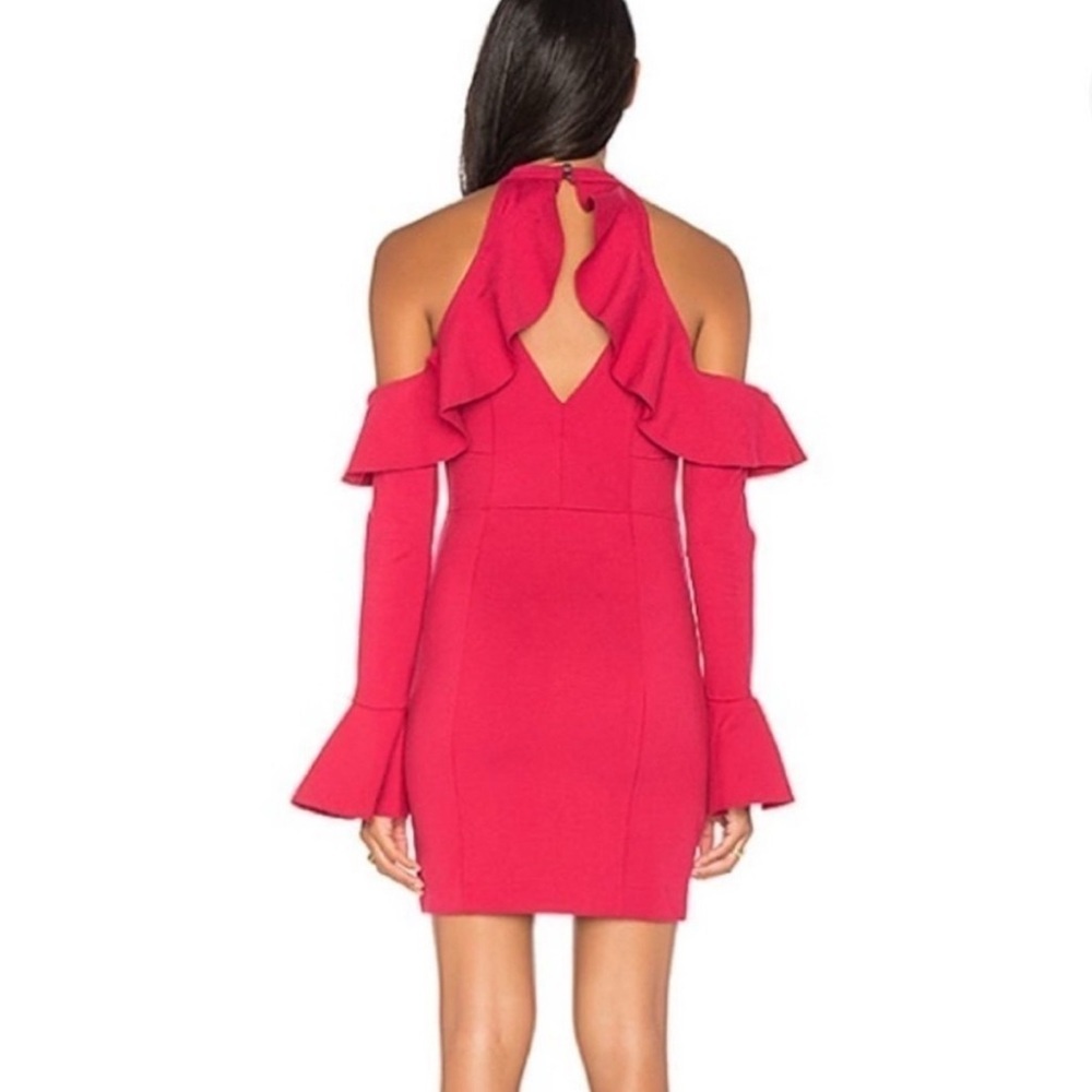 Free People Sweet Talk Mini Dress raspberry‎ pink size medium - Picture 2 of 7